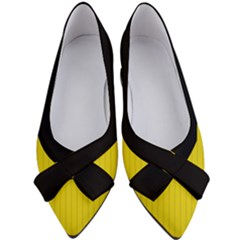 Citrine Yellow - Women s Bow Heels by FashionLane