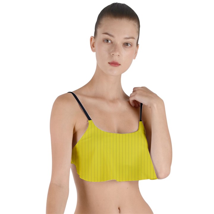 Citrine Yellow - Layered Top Bikini Top 