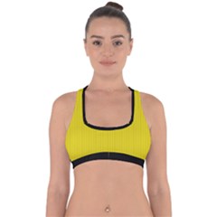 Citrine Yellow - Cross Back Hipster Bikini Top  by FashionLane