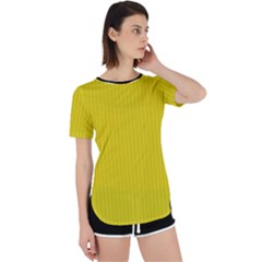 Citrine Yellow - Perpetual Short Sleeve T-shirt by FashionLane