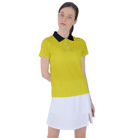 Citrine Yellow - Women s Polo Tee by FashionLane