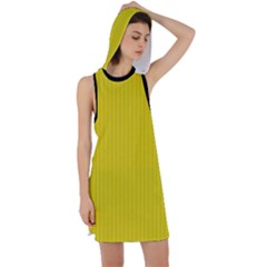 Citrine Yellow - Racer Back Hoodie Dress by FashionLane