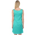 Turquoise - Sleeveless Satin Nightdress View2