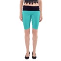 Turquoise - Yoga Cropped Leggings View1