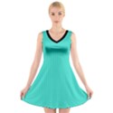 Turquoise - V-Neck Sleeveless Dress View1