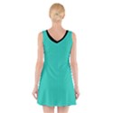 Turquoise - V-Neck Sleeveless Dress View2