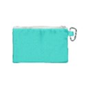 Turquoise - Canvas Cosmetic Bag (Small) View2