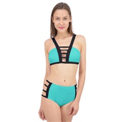 Turquoise - Cage Up Bikini Set by FashionLane