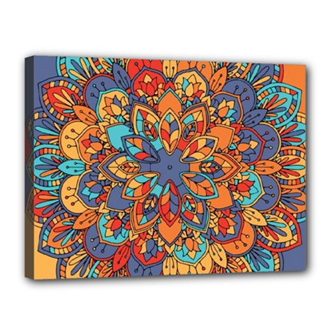 Mandala Pattern 5 Canvas 16  X 12  (stretched) by designsbymallika