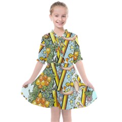 The Illustrated Alphabet - W - By Larenard Kids  All Frills Chiffon Dress by LaRenard