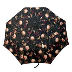 Seamless Garden Pattern Folding Umbrellas by designsbymallika