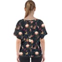 Seamless Garden Pattern V-Neck Dolman Drape Top View2