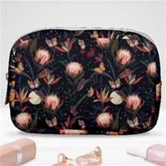 Seamless Garden Pattern Make Up Pouch (small) by designsbymallika