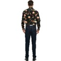 Seamless Garden Pattern Men s Long Sleeve Pocket Shirt  View2