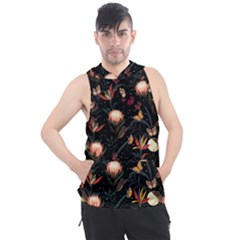 Seamless Garden Pattern Men s Sleeveless Hoodie by designsbymallika