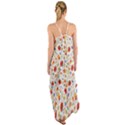 Red Yellow Flower Pattern Cami Maxi Ruffle Chiffon Dress View2