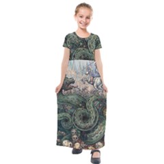 Slay Your Dragons - By Larenard Kids  Short Sleeve Maxi Dress by LaRenard