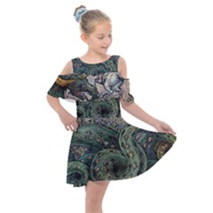 Slay Your Dragons - By Larenard Kids  Shoulder Cutout Chiffon Dress by LaRenard