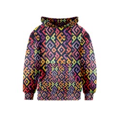 Square Pattern 2 Kids  Pullover Hoodie