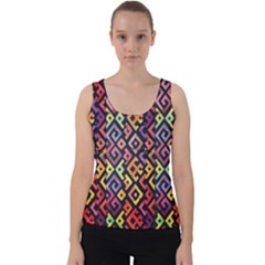 Square Pattern 2 Velvet Tank Top by designsbymallika