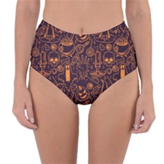 Halloween Pattern 5 Reversible High-waist Bikini Bottoms by designsbymallika