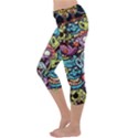 Halloween Love Chains Pattern Capri Yoga Leggings View2