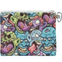 Halloween Love Chains Pattern Canvas Cosmetic Bag (XXXL) View2