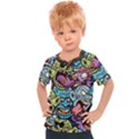 Halloween Love Chains Pattern Kids  Sports Tee View1