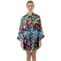 Halloween Love Long Sleeve Satin Kimono View1