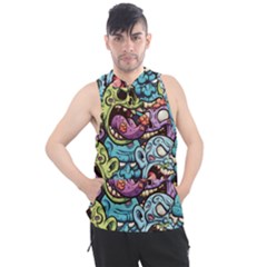 Halloween Love Men s Sleeveless Hoodie by designsbymallika