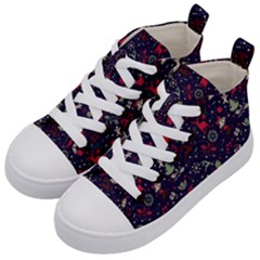 Chritmas 2 Kids  Mid-top Canvas Sneakers by designsbymallika