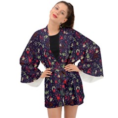 Chritmas 2 Long Sleeve Kimono by designsbymallika