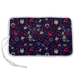 Chritmas 2 Pen Storage Case (l) by designsbymallika