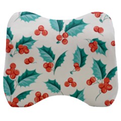 Chritmas 1 Velour Head Support Cushion by designsbymallika