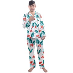 Chritmas 1 Men s Long Sleeve Satin Pyjamas Set by designsbymallika