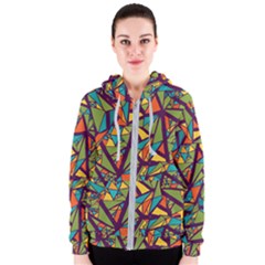 Aabstract Art Women s Zipper Hoodie by designsbymallika