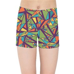 Aabstract Art Kids  Sports Shorts by designsbymallika