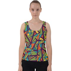 Aabstract Art Velvet Tank Top by designsbymallika