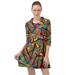 Aabstract Art Mini Skater Shirt Dress by designsbymallika