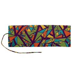 Aabstract Art Roll Up Canvas Pencil Holder (m) by designsbymallika