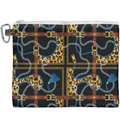 Chains Pattern Canvas Cosmetic Bag (xxxl) by designsbymallika