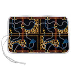 Chains Pattern Pen Storage Case (l) by designsbymallika