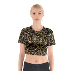 Chains Pattern 4 Cotton Crop Top by designsbymallika