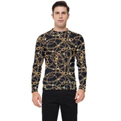 Chains Pattern 4 Men s Long Sleeve Rash Guard by designsbymallika