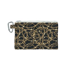 Chains Pattern 4 Canvas Cosmetic Bag (small) by designsbymallika