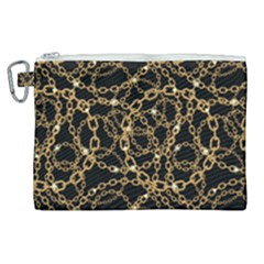 Chains Pattern 4 Canvas Cosmetic Bag (xl) by designsbymallika