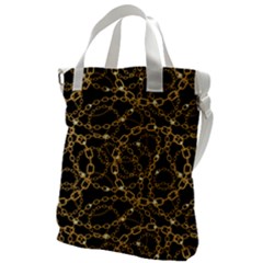 Chains Pattern 4 Canvas Messenger Bag by designsbymallika