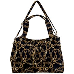 Chains Pattern 4 Double Compartment Shoulder Bag by designsbymallika