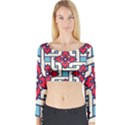 Diwali Pattern Long Sleeve Crop Top View1