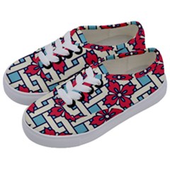 Diwali Pattern Kids  Classic Low Top Sneakers by designsbymallika